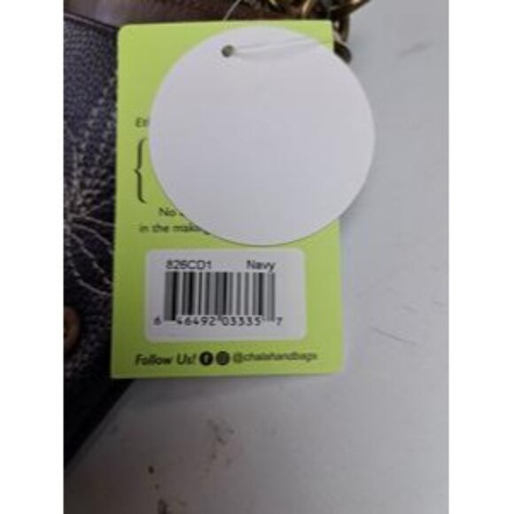 Chala Navy Convertible Crossbody Purse With Cardinal Design & Flower Zipper Pull - Picture 5 of 6